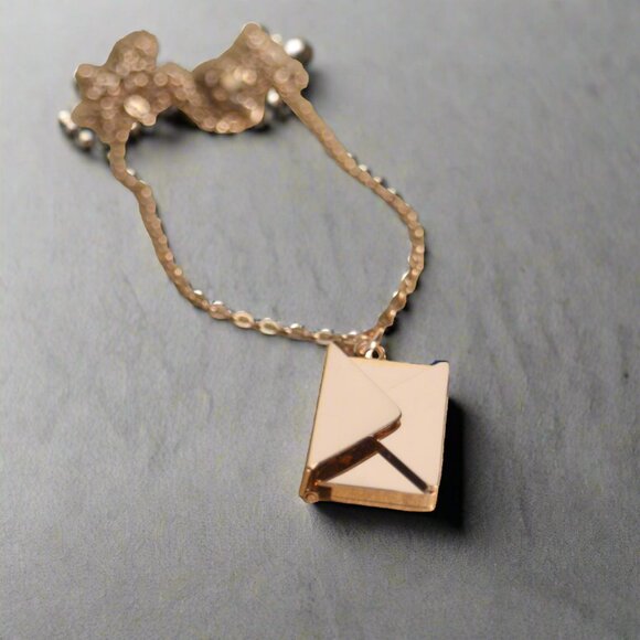 Custom Letter Envelope Pendant Necklace Customized Stainless Steel - Picture 9 of 10